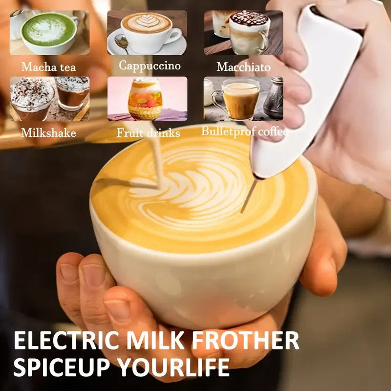 Mélangeur à lait électrique mousseur fouet mélangeur batteur à oeufs agitateur 