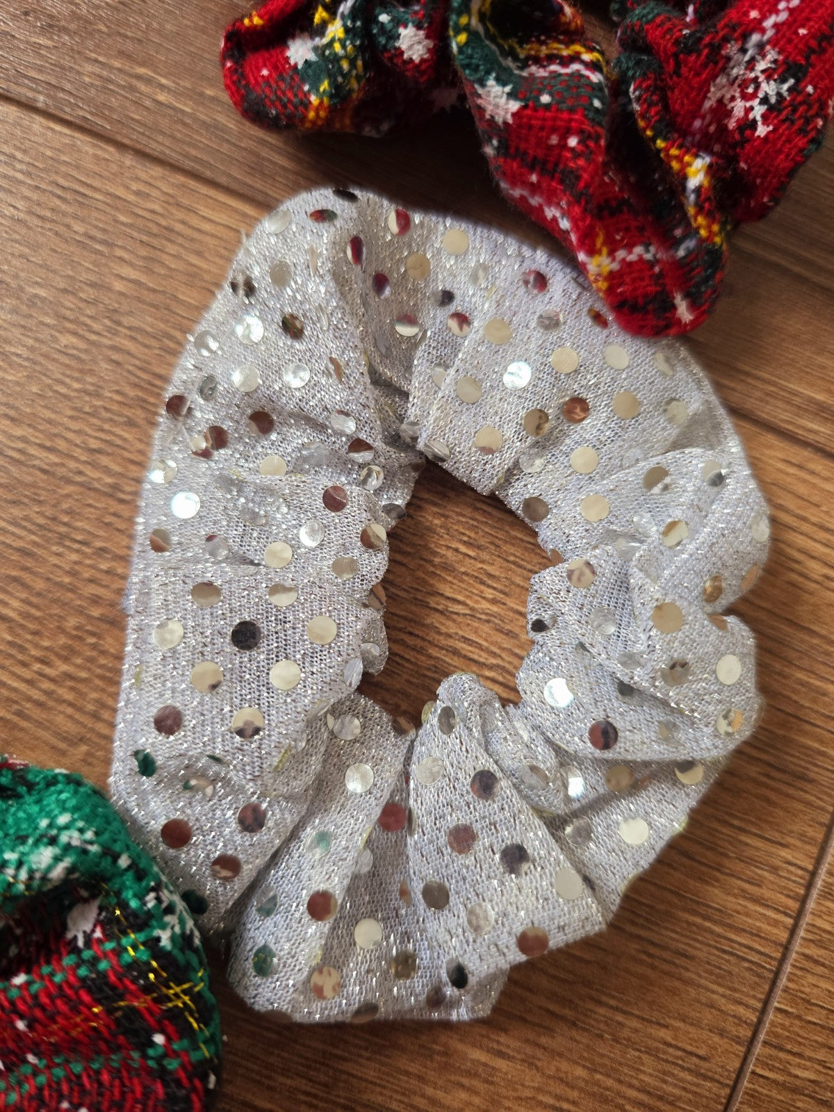 Élastique Chouchou De Noël  Cadeau Offre Fête Accessoires Cheveux Femme Fille X7