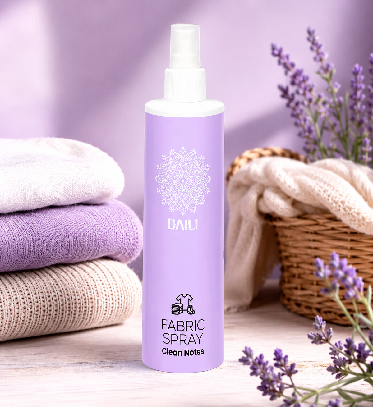 Parfum de linge perfume Daili clean notes propre coton  vaporisateur 300ml