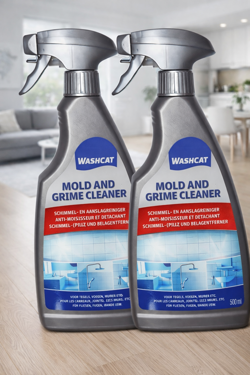 Washcat Anti moisissure et détachant 500 ml salle de bain, toilettes, cuisine x2