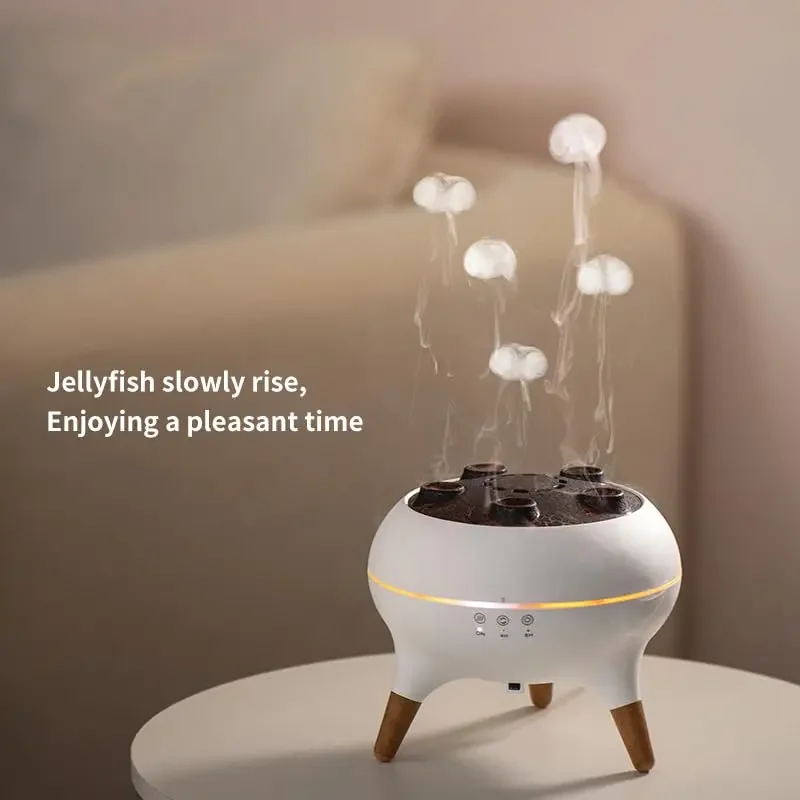 Jellyfish Air Humidifier 250ML Aroma Diffuser RGB Night Light Remote