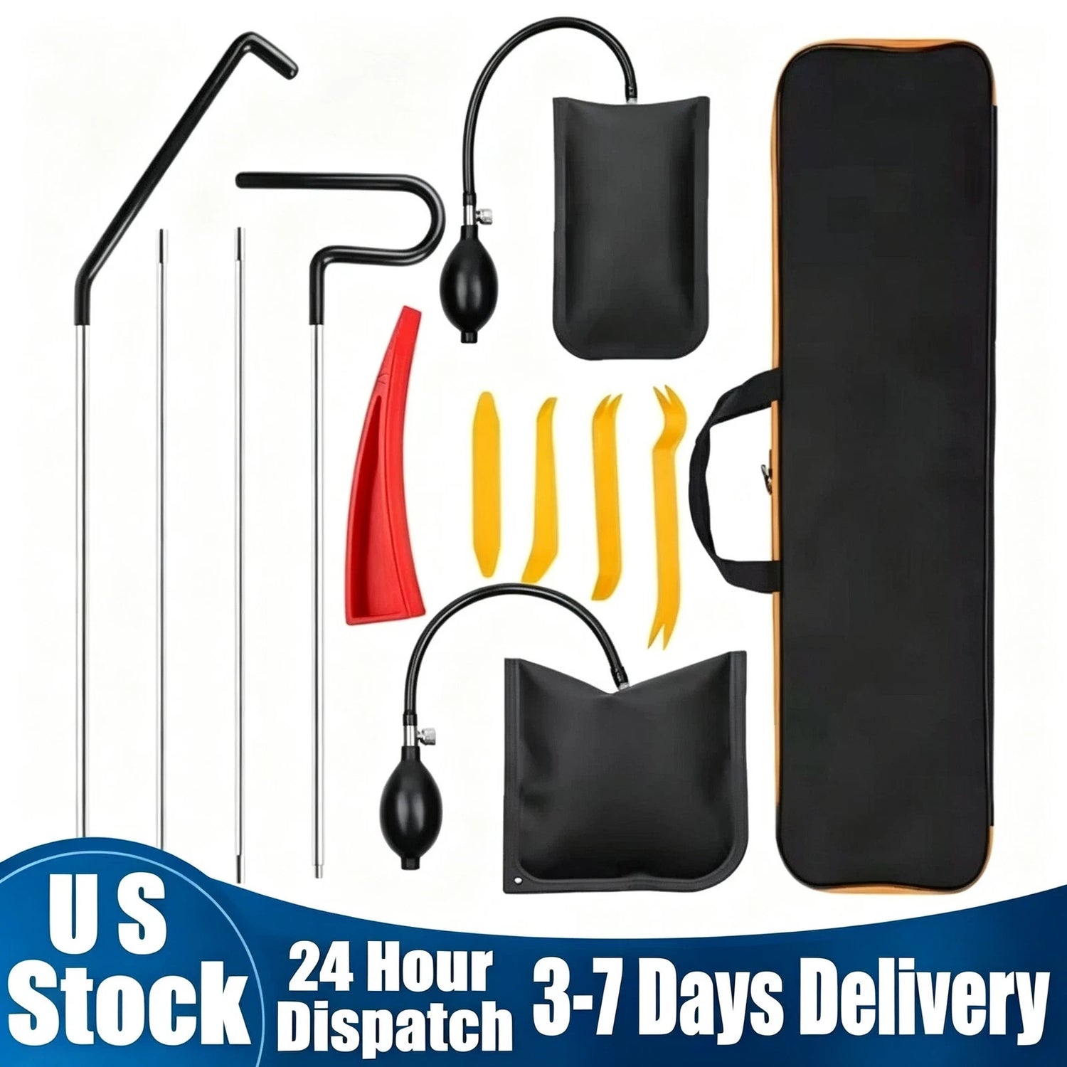 12pcs Emergency Auto Tool Window-Car Door Unlock/Lock Out Universal Tool Kits US
