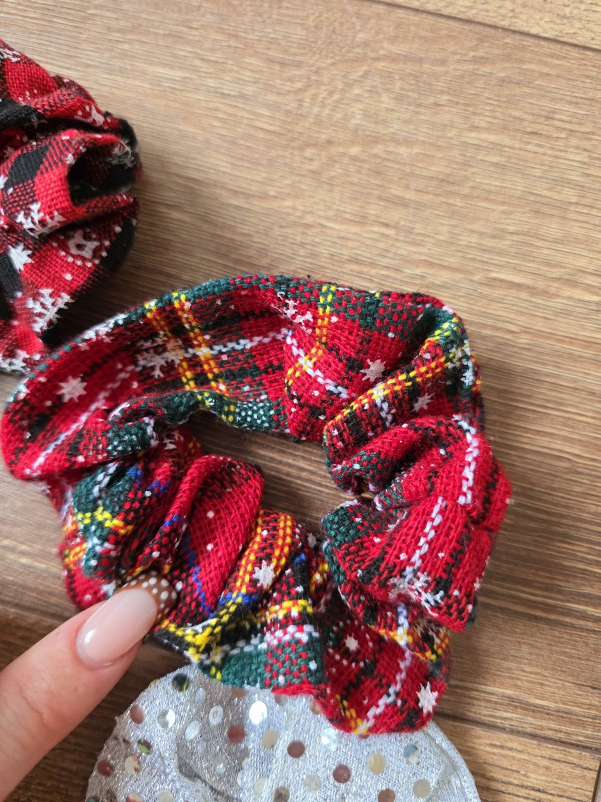 Élastique Chouchou De Noël  Cadeau Offre Fête Accessoires Cheveux Femme Fille X7