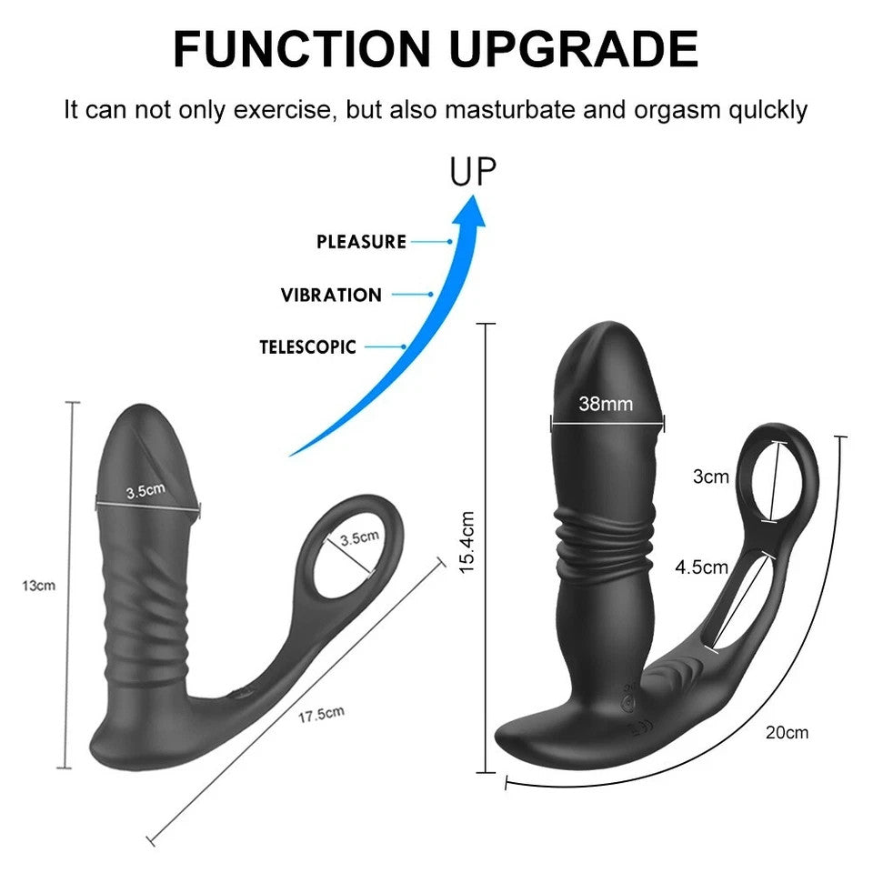 24h/48h Vibromasseur Sextoy plug Anal Va Et Viens point G  Prostate télécommande