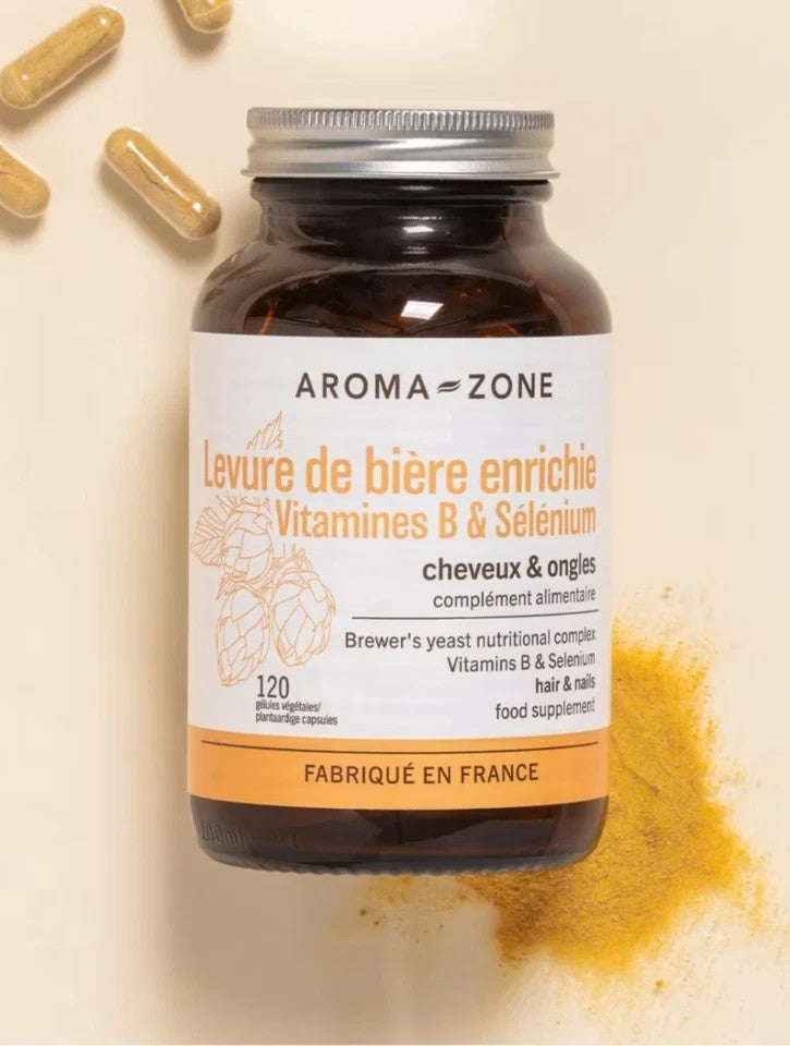 Aroma - zone Levure de bière enrichie 120 gélules - Complément alimentaire-