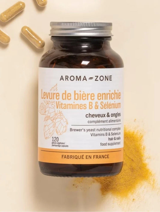 Aroma - zone Levure de bière enrichie 120 gélules - Complément alimentaire-