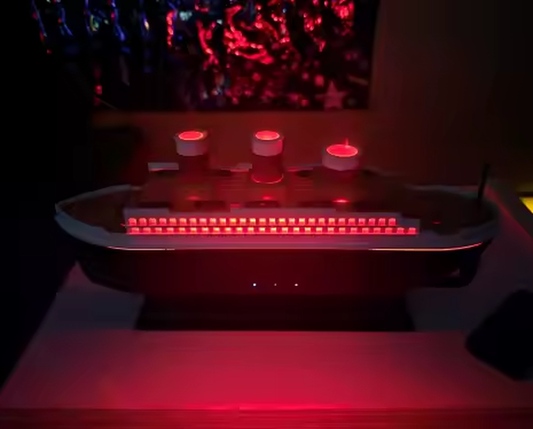 Retro Ship Jellyfish Air Humidifier 250ML Aroma Diffuser RGB Night Light Remote 