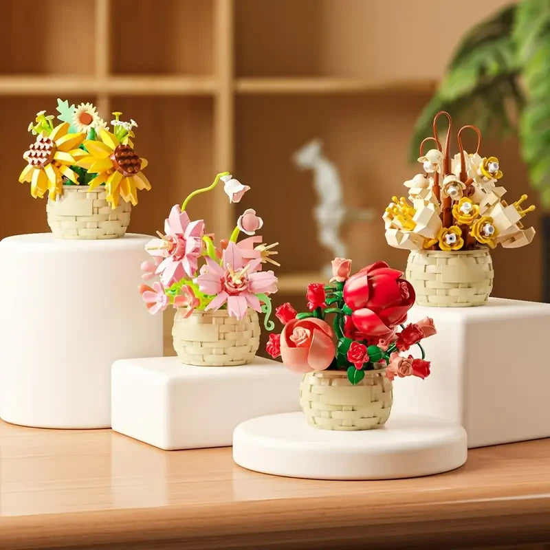 Jeux Assemblage Décoration Fleurs Mini, Jeux Adultes Et Enfant aléatoire x1