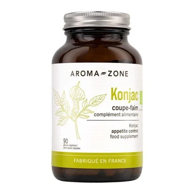 AROMA-ZONE Coupe-Faim Konjac BIO 90 gélules Complément alimentaire PERTE DE POID