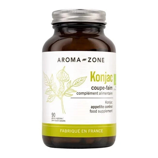 AROMA-ZONE Coupe-Faim Konjac BIO 90 gélules Complément alimentaire PERTE DE POID