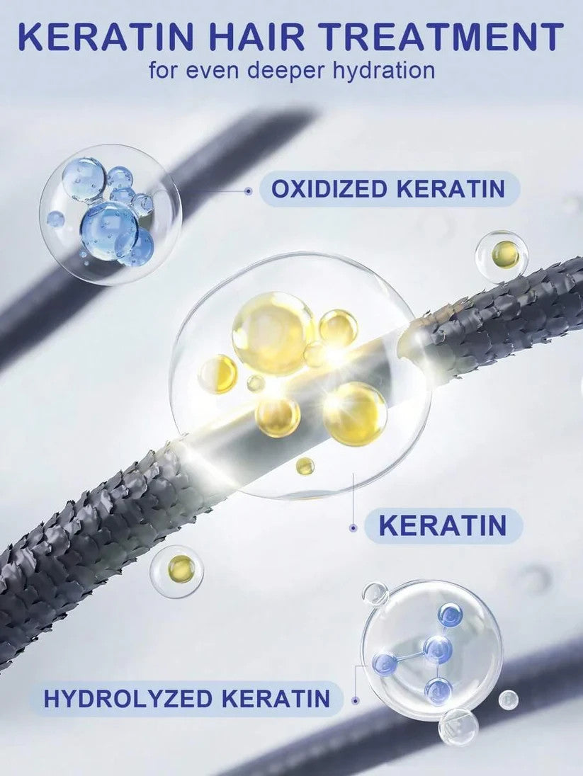 Masque cheveux à la kératine poche 100ml brillance douceur et réparation