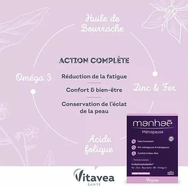 Manhae Ménopause complément alimentaire sans hormone améliore le bien-être