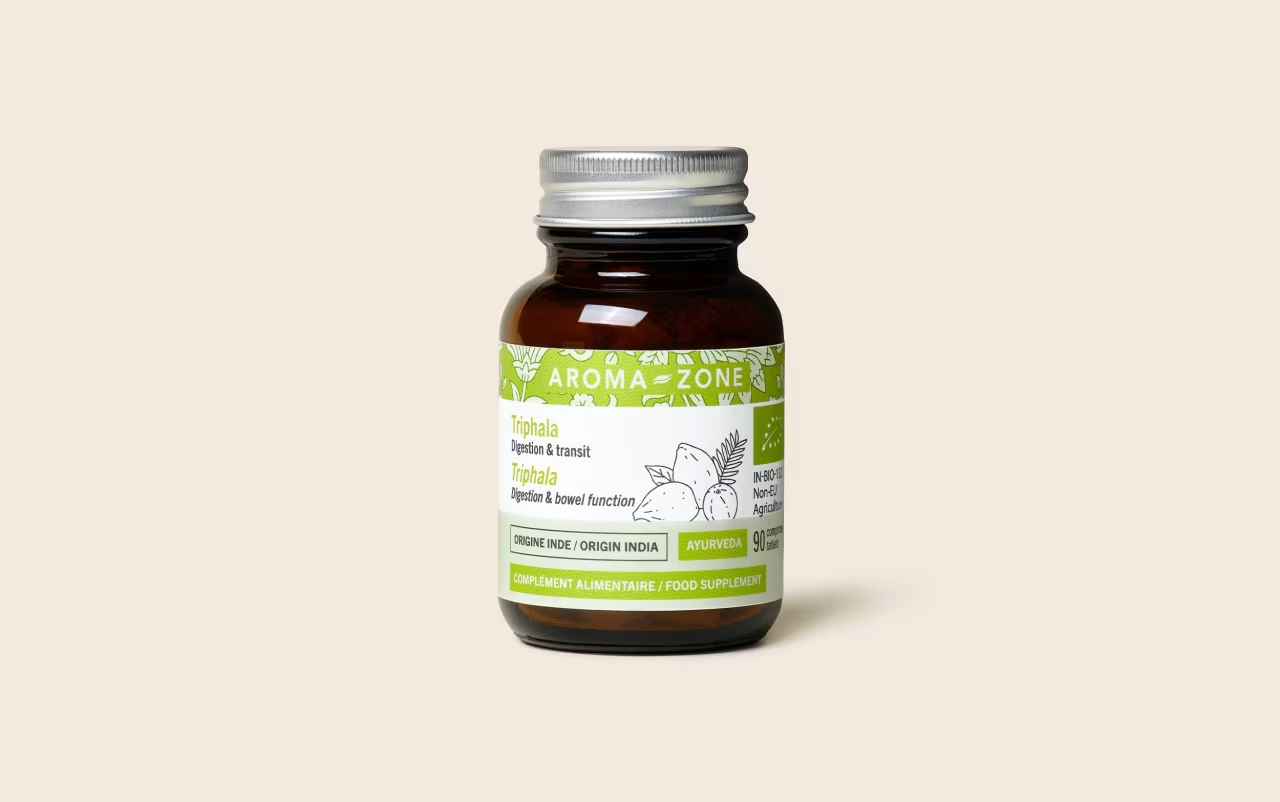 Aroma-Zone Triphala BIO 90 Comprimés complément alimentaire Digestion Transit