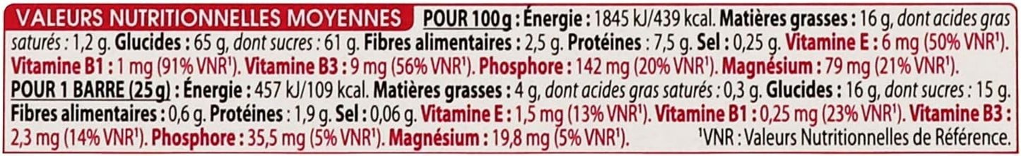 Gayelord Hauser - Barres Amandes 125G Vitamines C et anti-oxydant - lot de 3