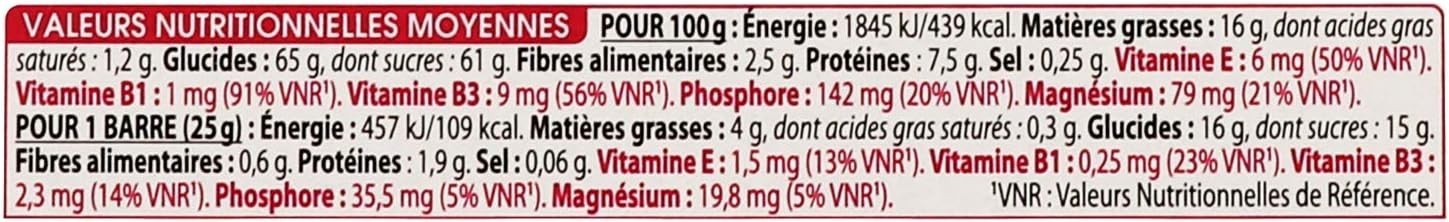 Gayelord Hauser - Barres Amandes 125G Vitamines C et anti-oxydant - lot de 3