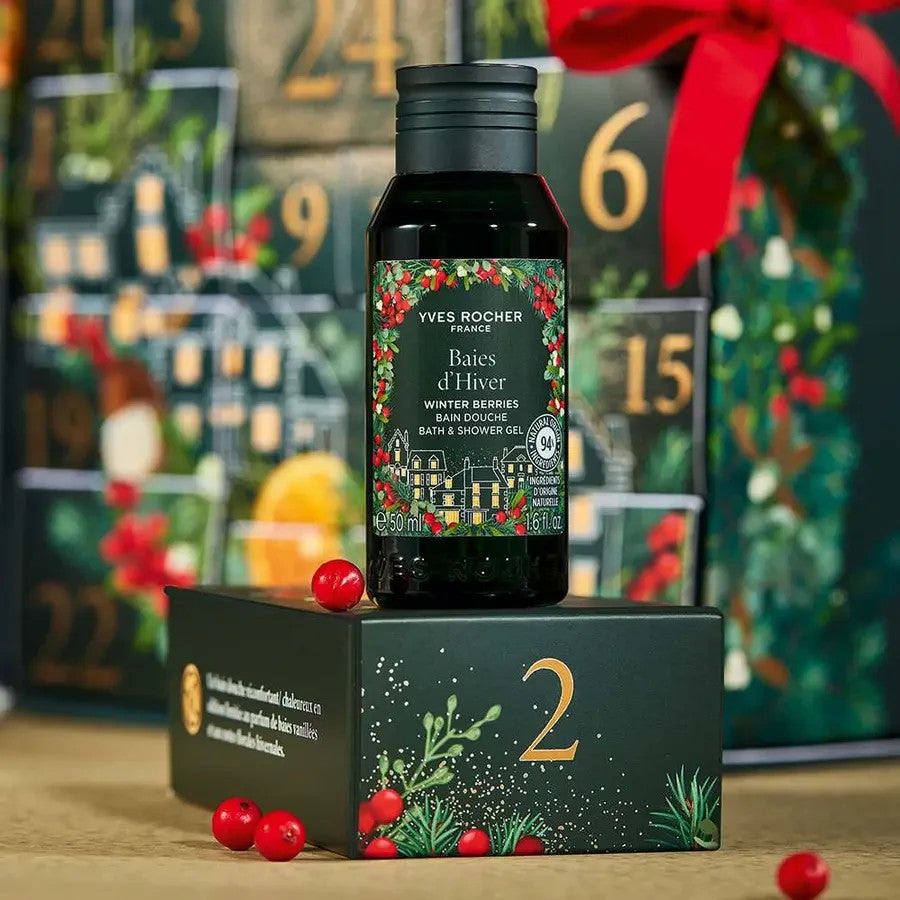 NEUF YVES ROCHER CALENDRIER DE L’AVENT 2025 A TIROIRS / 24 PRODUITS DE BEAUTE