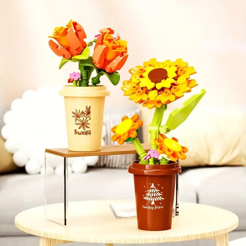 Jeux Assemblage Décoration Fleurs Mini, Jeux Adultes Et Enfant aléatoire x1