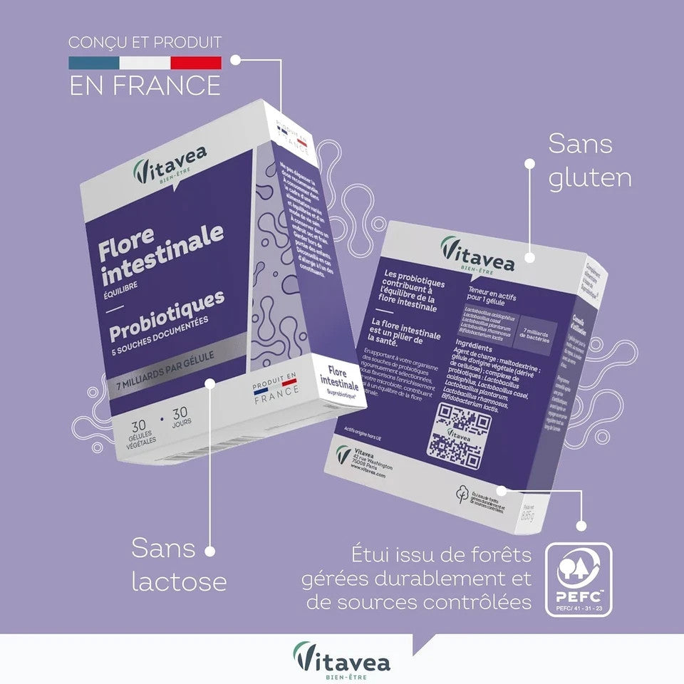 Vitavea - Suprabiotique® Probiotique Flore Intestinale Equilibre du Microbiote