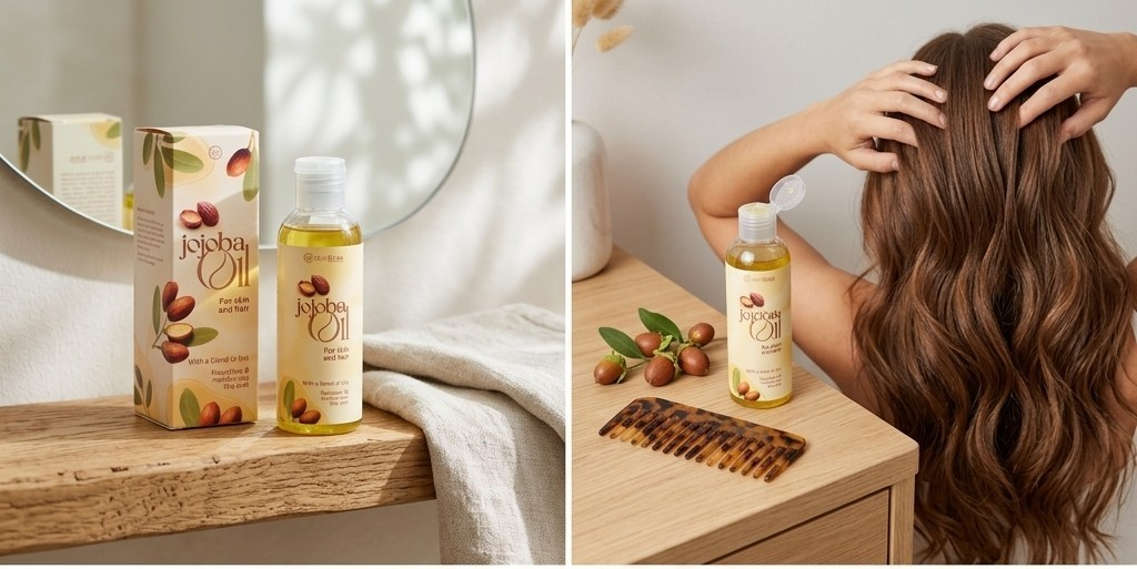 Huile de Jojoba Naturelle Skin Bliss Corps & Cheveux Nourrissante Végan 100%