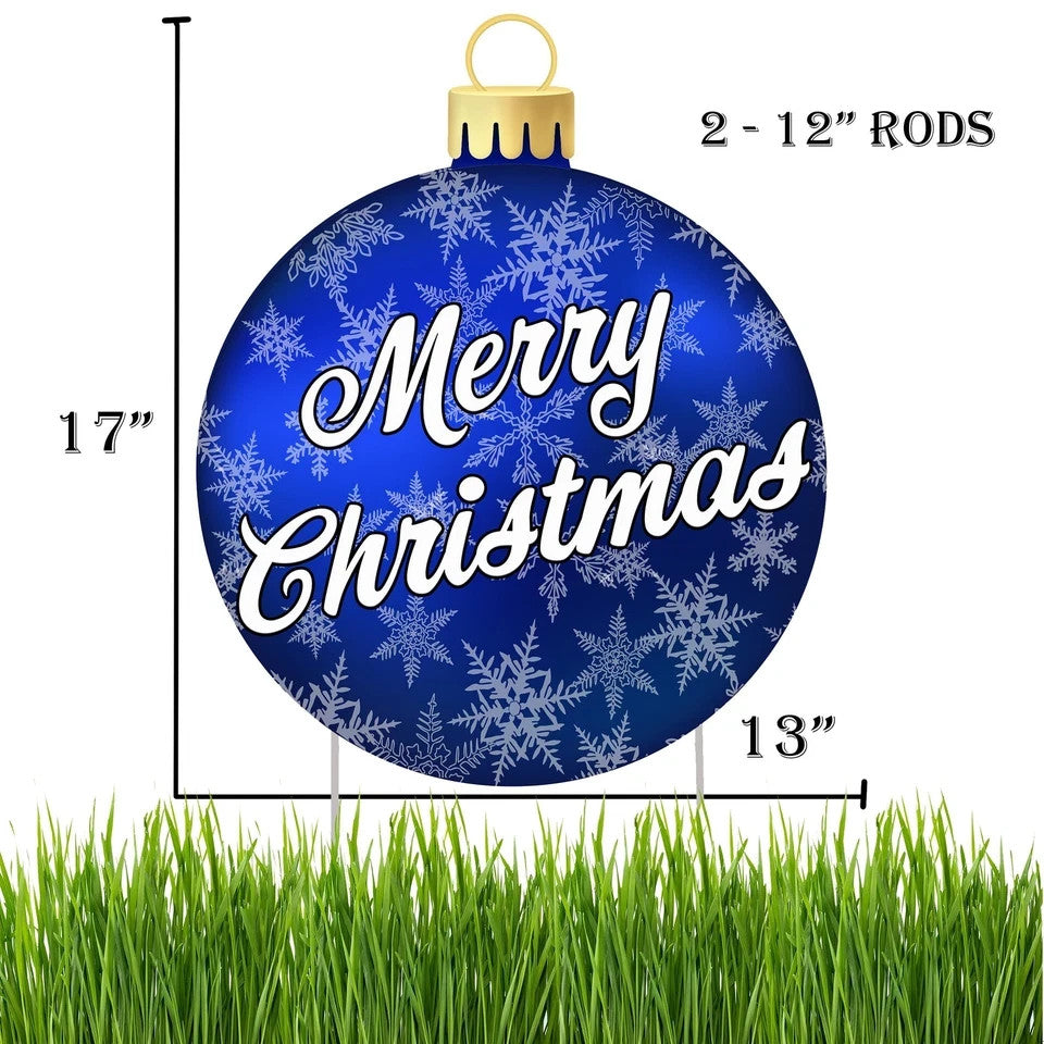 Rogue River Tactical Merry Christmas Classic Yard Sign Home Decor Lawn Decora...