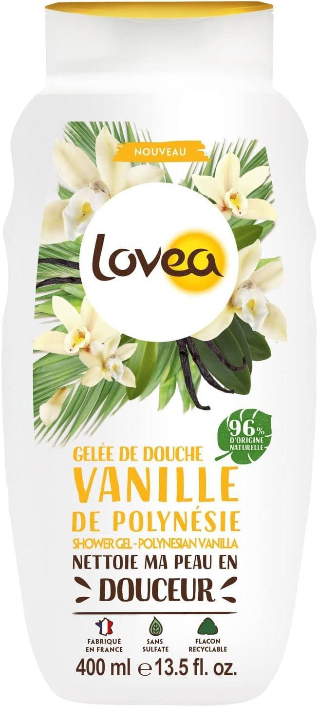 LOVEA - Gelée De Douche - vanille - Mousse Fine & Onctueuse - Nettoie En Douceur