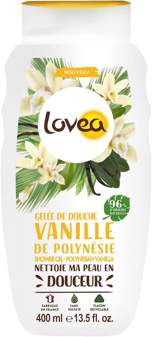 LOVEA - Gelée De Douche - vanille - Mousse Fine & Onctueuse - Nettoie En Douceur