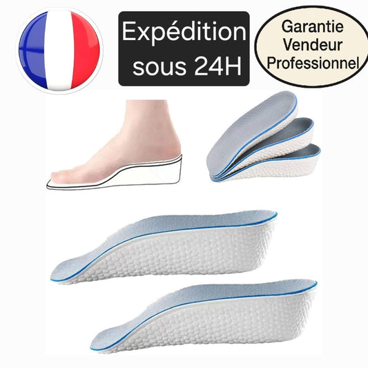 Paire De Talonnette Grandissante Semelle Réhaussante Coussinet Talon 3,5cm