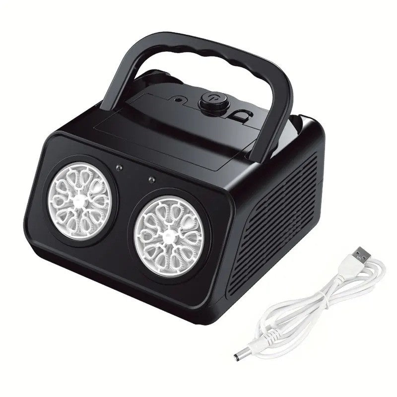 Automatic Bubble Machine Upgrade Bubble Blower w/2 Fans, Portable Bubble Maker