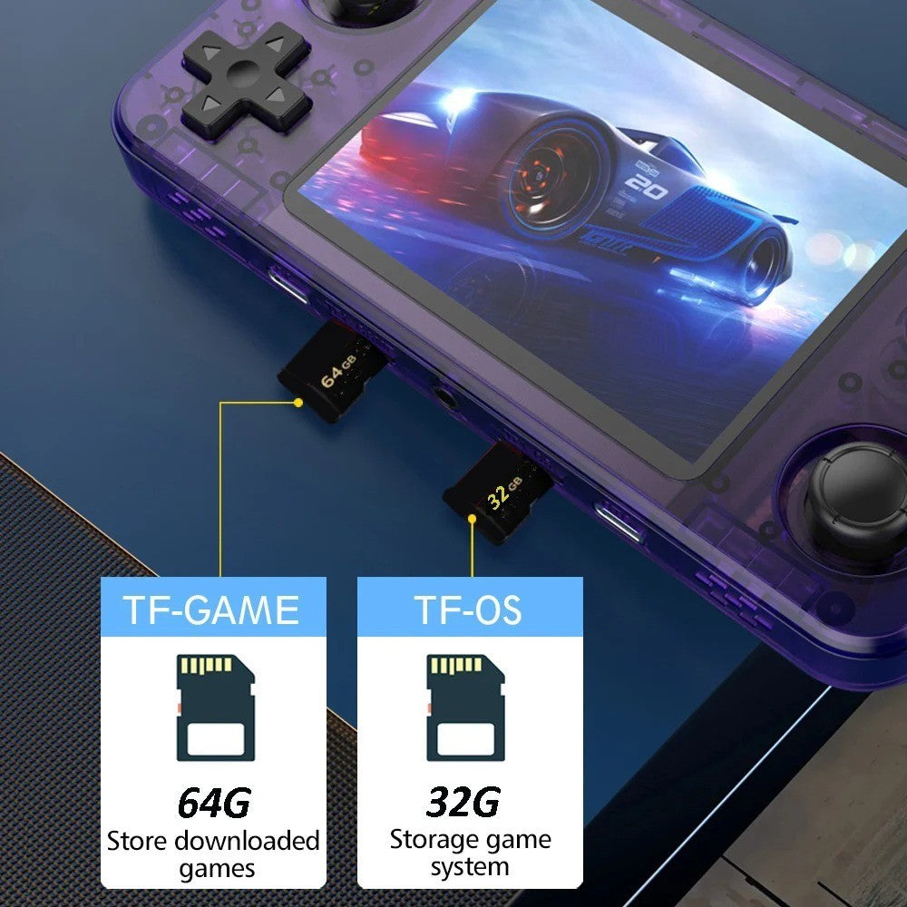 R36S Retro Handheld Game Console 64GB Linux 3.5 IPS Portable Gaming