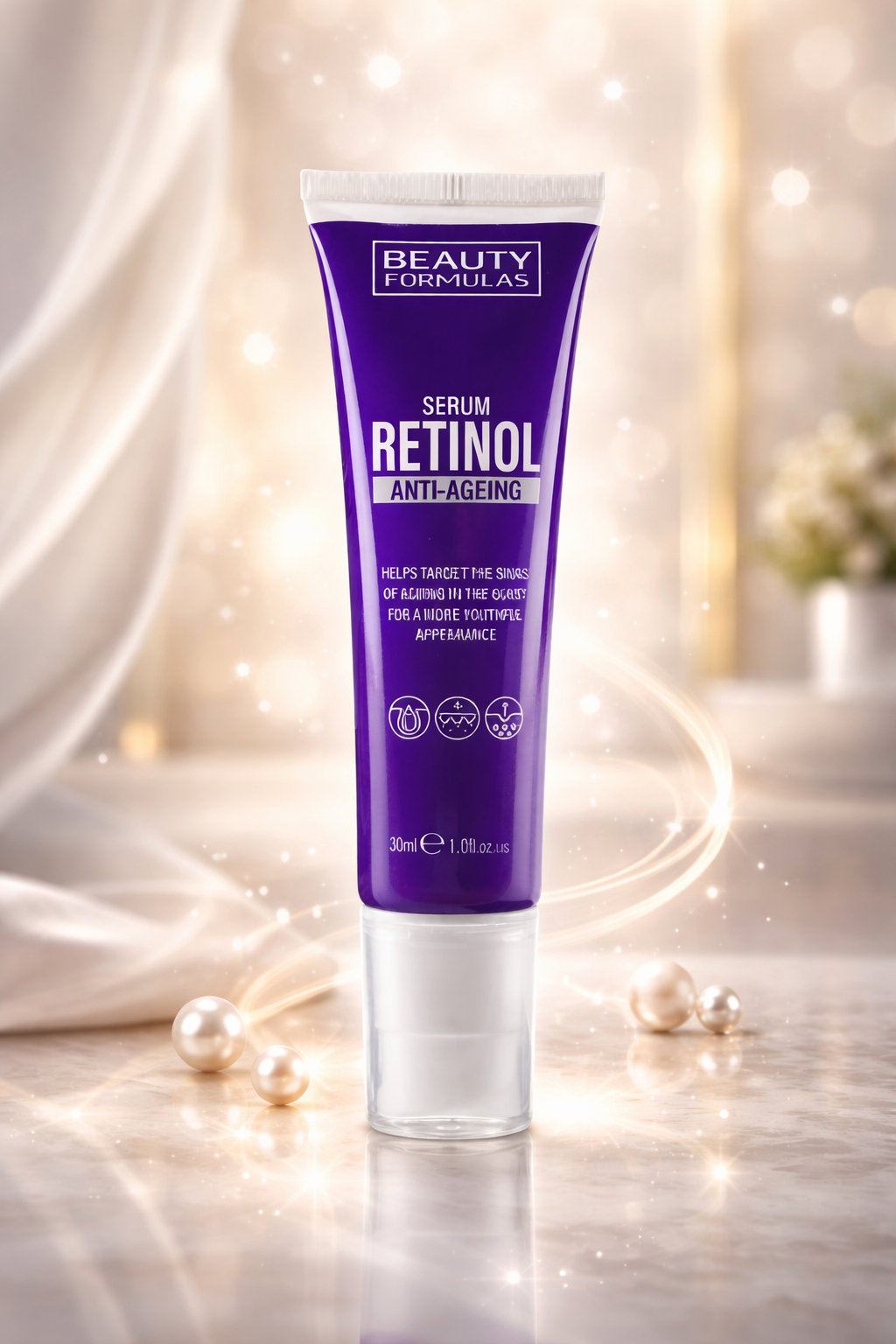 Sérum visage au rétinol anti-âge & rides hydratant Beauty Formulas 30ml protec..