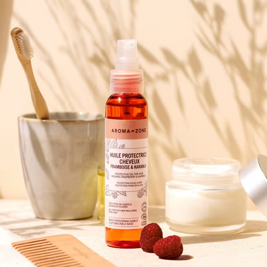 Aroma Zone Huile Cheveux Soleil BIO – Karanja Framboise Brillance & Protection