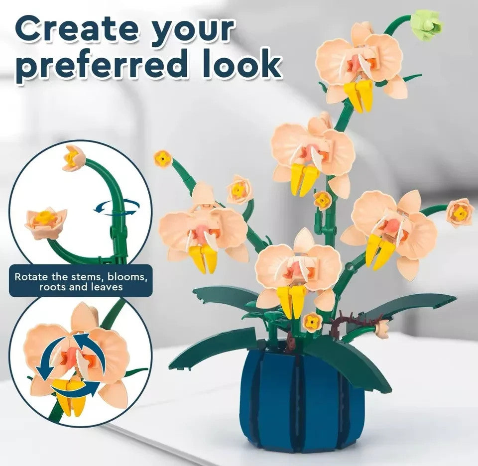 Jeux Assemblage Décoration Fleurs Bouquet Orchidee , Jeux Adultes Et Enfant