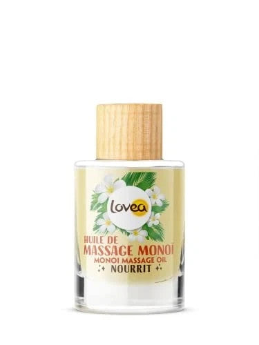 LOVEA - Huile De Massage Corps Multi-Usages Monoï - Nourrit - Tous Types De peau