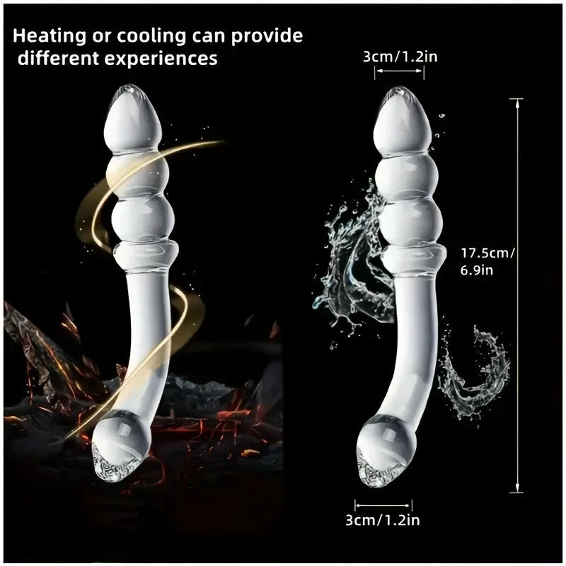 Sextoy Godemiché Anal En Verre Femme Plug Anal Gode Dildo Masturbation Point G