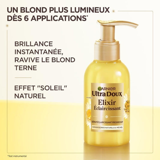 Garnier Ultra Doux Élixir Éclaircissant Progressif Blond Camomille Miel 120ml
