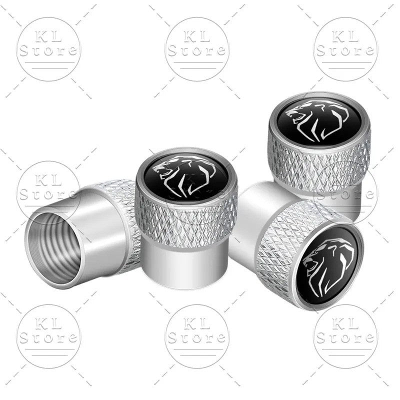 4x Capuchons Bouchons de Valve de Pneu Alu Peugeot Noir Argent Bleu Orange Vert