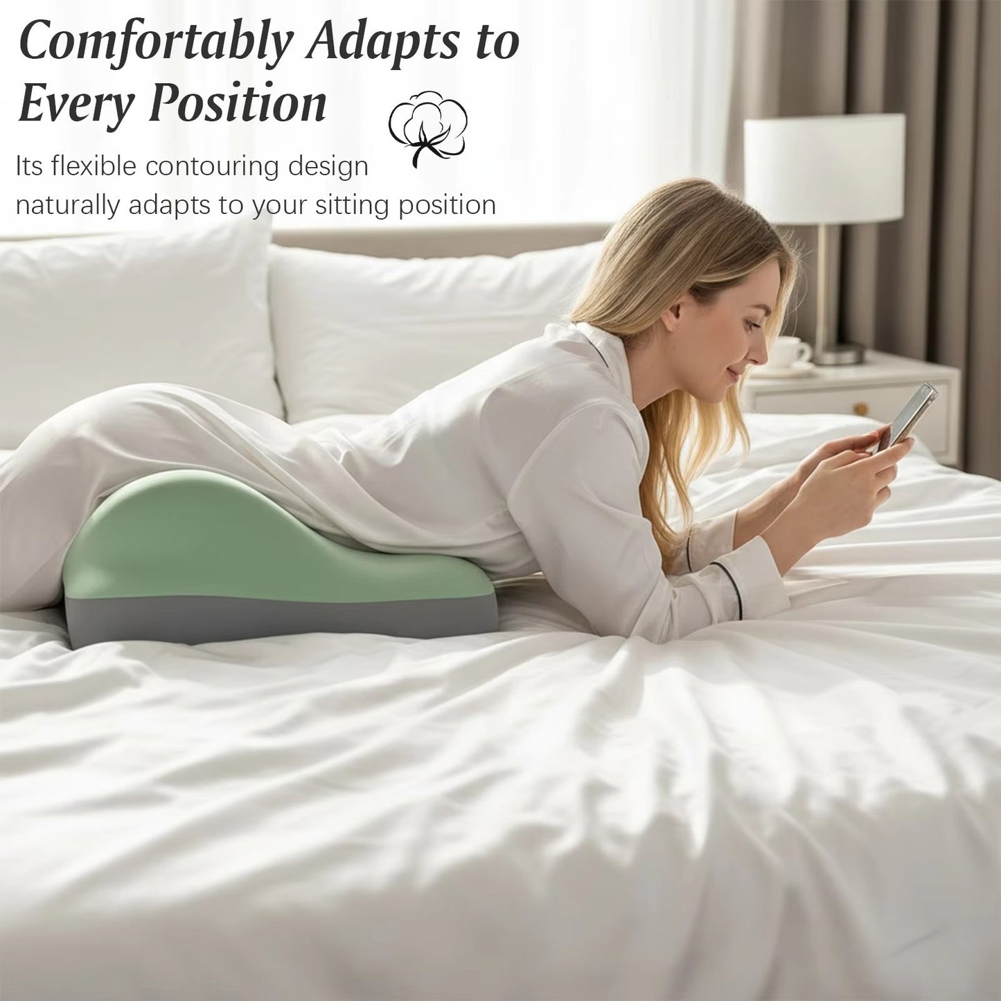 Sweet Spot Pillow, Chiro Monk Pillows for Couples, 27°Angle Perfect Position-USA