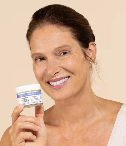 AROMA- ZONE Crème anti âge, anti imperfections 50ML Collagène Vegan & Spilanthe
