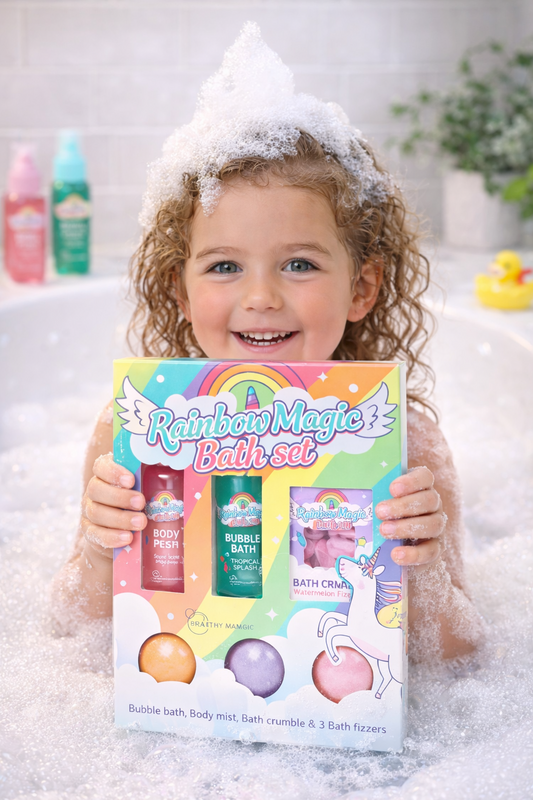 Coffret Bain Enfant Rainbow Magic – 6 pièces - boule de bain - idéal cadeau