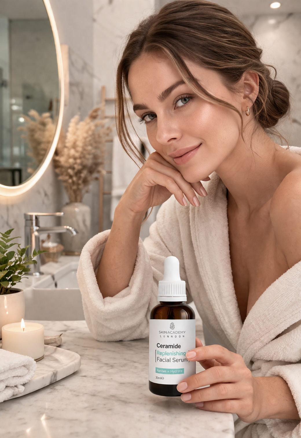 Skin Academy Sérum Visage Régénérant Hydratant Peau Sensible Vegan 30 ml