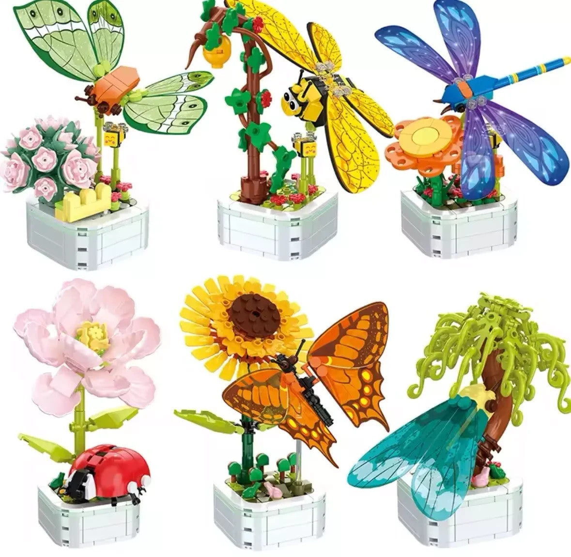 Jeux Assemblage Décoration Fleurs Mini Insect  , Jeux Adultes Et Enfant aléatoir