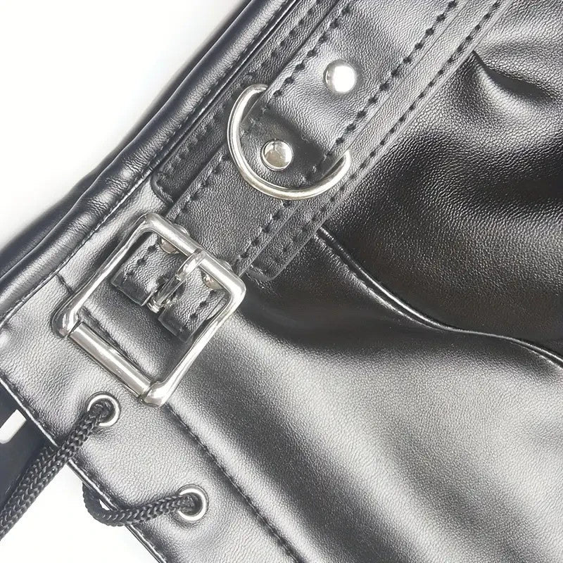 Masque BDSM avec cagoule et gag de bouche amovible + gode ceinture