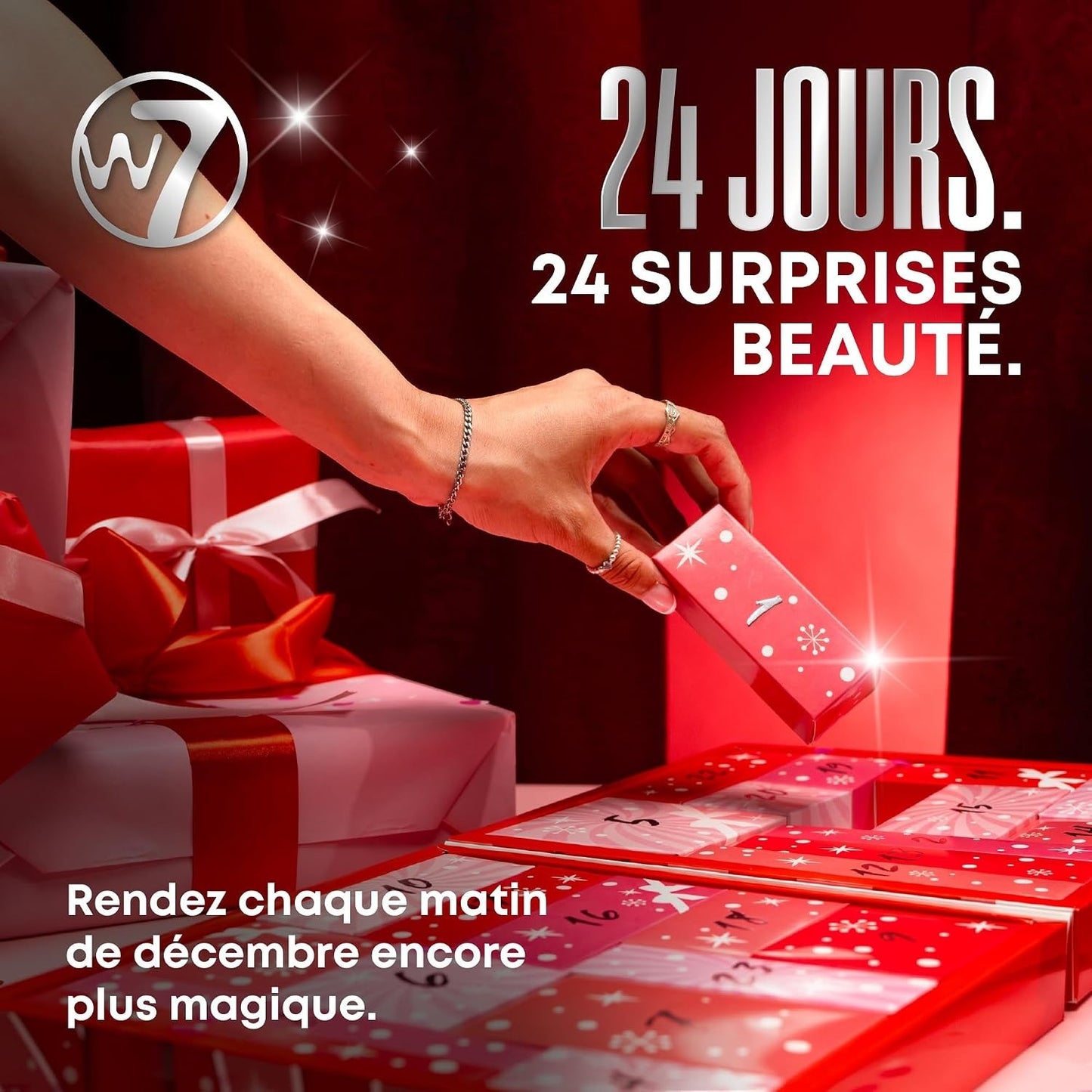 W7 Beauty Blast Calendrier de l'Avent 2026 NEUF – 24 surprises maquillage