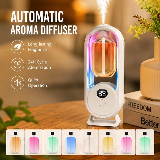 Automatic Fragrance Diffuser, USB Powered Essential Oil Diffuser with Spraying