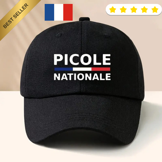 Casquette picole nationale couvre chef apéritif drole couleur noire