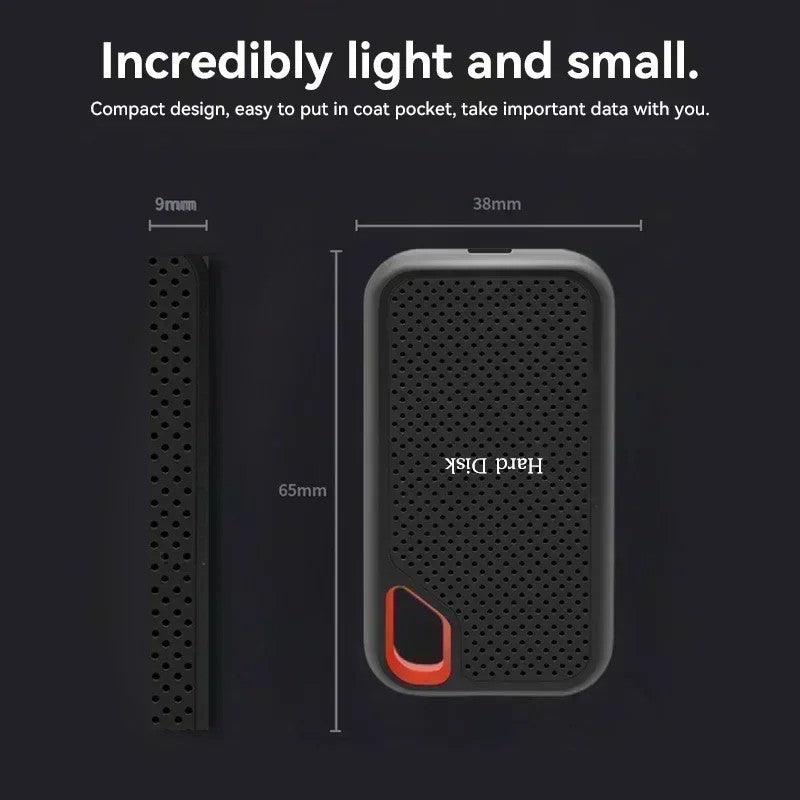 External hard drive 4tb High Speed Capacity Solid State Usb3.2 Laptop Mac And PC
