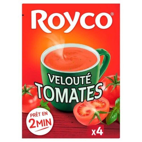 Royco Soupe déshydratée velouté tomates X4 - soupe chaude ou froide
