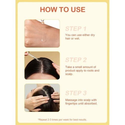 Sérum huile soins cheveux anti-perte des cheveux, croissance cheveux 15ml ginger