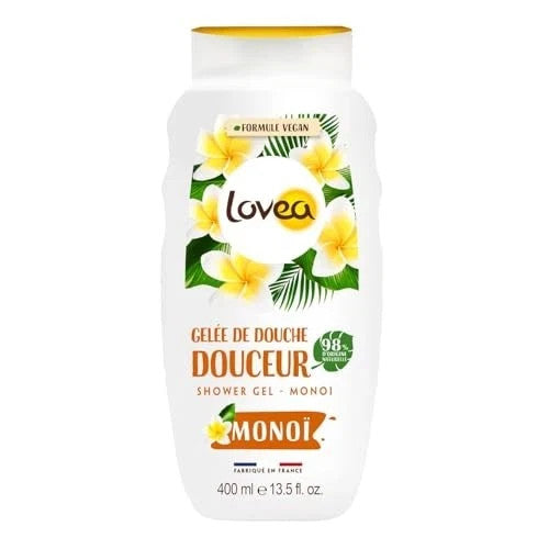 LOVEA - Gelée De Douche - Monoï - Mousse Fine & Onctueuse - Nettoie En Douceur