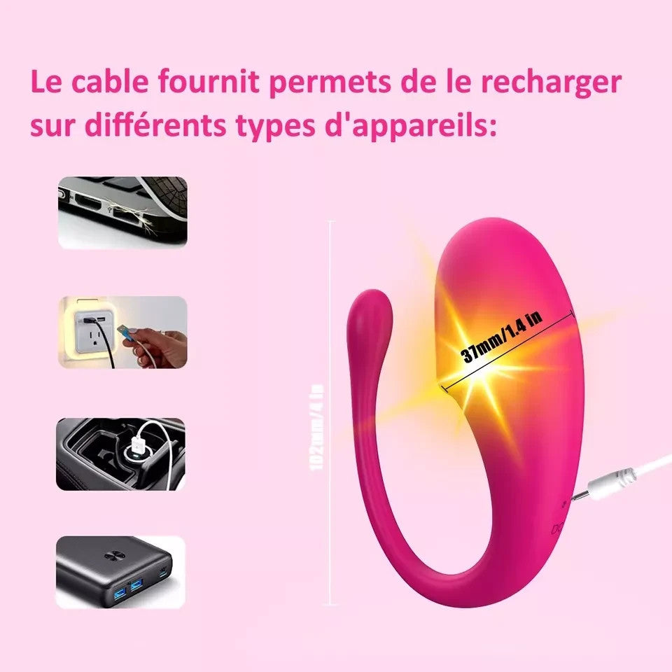 24h/48h Oeuf Vibrant  Sextoy  Jeu coquin Couple à distance gode clitoris anal